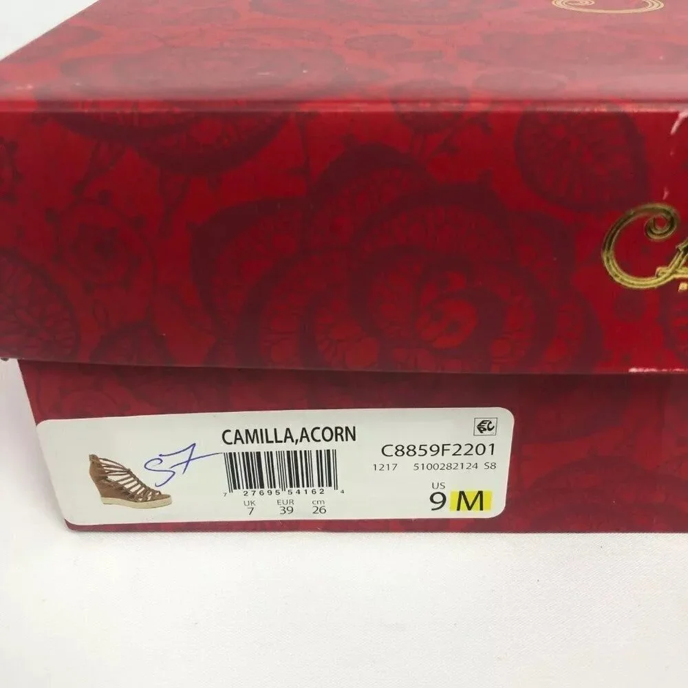 Carlos by Carlos Santana Womens Camilla Sandal Shoe Acorn Brown 9M